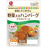 いっしょがいいね野菜入りハンバーグブラウンソース