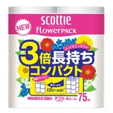 スコッティ　フラワーパック　３倍長持ちコンパクト　ダブル　くつろぐ花の香りつきの画像